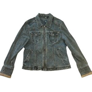 French Cuff Denim Jean Jacket 🩵